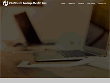 Tablet Screenshot of platinumgroupmedia.com